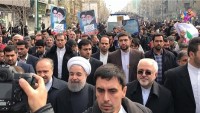 22 Behmen Zafer Yürüyüşü Etkinliklerine Hasan Ruhani, Zarif Ve Salihi’de Katıldı
