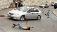 El-Halil’de siyonist sürücü Filistinli çocuğa çarpıp kaçtı