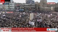 Kahraman Yemen Halkından Siyonist Suud’a ve Yandaşlarına Karşı Protesto Gösterisi Düzenlendi