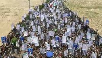 Yemenliler Yüzyılın Anlaşması’nı protesto ettiler