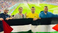 Katar’daki Dünya Kupası maçlarında Filistin’e destek devam ediyor