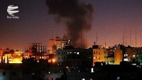 İşgalrejimi İsrail savaş uçakları Gazze’yi bombaladı