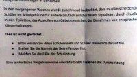 Almanya’da bir okulda namaz kılmak yasaklandı