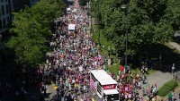 Almanya’nın Münih Kentinde G7 Zirvesi Protesto Edildi