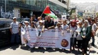 Beytlahim’de Açlık Grevindeki Filistinli Esirlere Destek Yürüyüşü Düzenlendi
