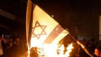 İşgal altındaki Filistin topraklarında ırkçı İsrail bayrağı ateşe verildi