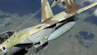 Siyonist İsrail uçakları, İzzeddin el-Kassam Tugayları’na ait askeri hedefi vurdu