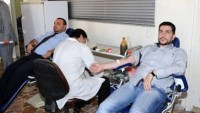 Suriyeli İşçiler, Suriye Ordusuna Kan Bağışında Bulundu
