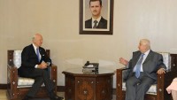 Suriye Dışişleri Bakanı Muallim, BM Suriye Temsicisi Mistura’yı Kabul Etti