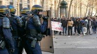 Paris’te polisle göstericiler çatıştı