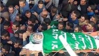 Filistinli Şehit Şelalide Sair Beldesinde Kalabalık Bir Törenle Toprağa Verildi