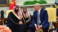 Siyonist Trump, Arabistan veliahtıyla görüşmesinde, İran aleyhindeki iddialarını tekrarladı
