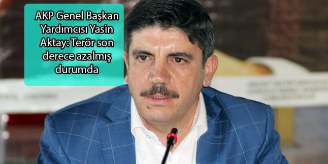 AKP Genel Başkan Yardımcısı Terör Açıklamasında Bulundu