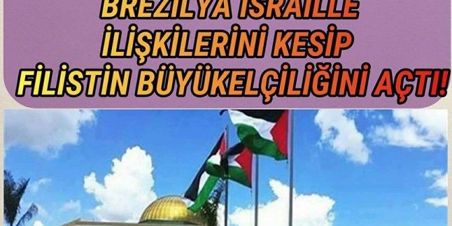 Brezliya’da Filistin Büyükelçiliği açıldı