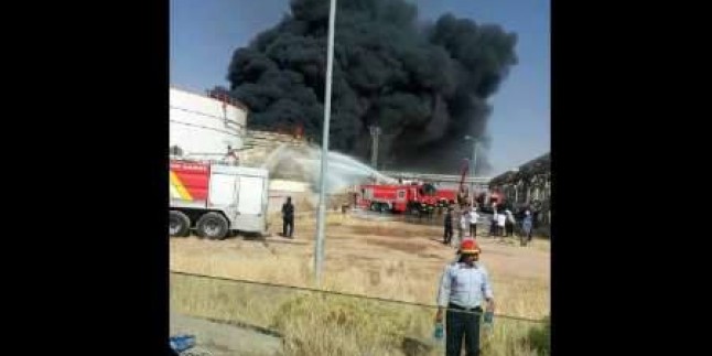 İran’da Petrokimya tesisinde yangın çıktı!