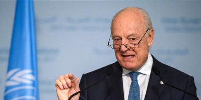 De Mistura açıkladı: Suriye müzakerelerinin yeni turu gelecek ay düzenleniyor