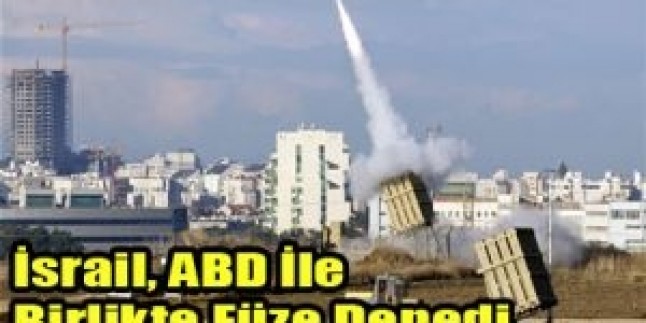 İsrail füze denemesinin başarısız sonuçlandığı itiraf edildi…