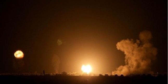 İşgal uçakları Gazze’ye yine saldırdı