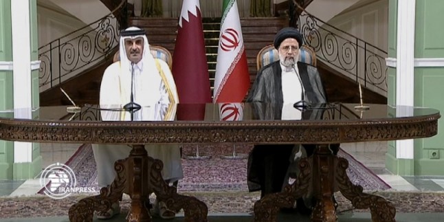 Reisi, Katar Emiri ile ortak basın toplantısında: Yabancı ülkelerin müdahalesi, bölge güvenliğine zarar vermekte