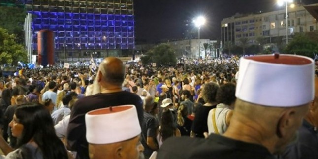 Yahudi Ulus Devlet Yasası Tel Aviv’de protesto edildi