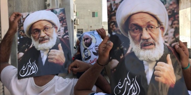 Bahreyn halkı, Şeyh İsa Kasım’a destek yürüyüşü düzenledi