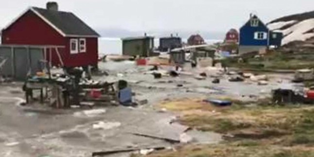 Deprem sonrası Grönland’ı tsunami vurdu