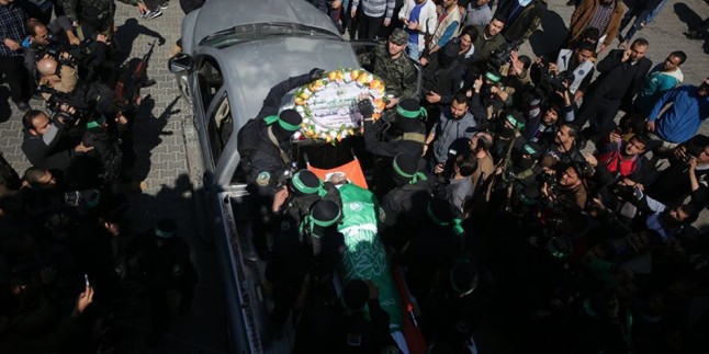Şehit El-Kassam Komutanı Fukaha’nın Cenazesi Gazze’de Kaldırıldı