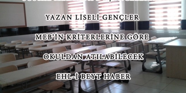 Sosyal Medya Korkulu Rüyaları Olunca Gençleri Okuldan Atmakla Tehdit Ederek Susturmaya Çalışıyorlar