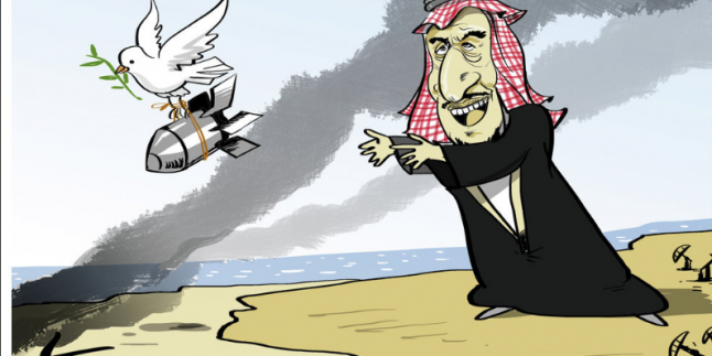 Karikatür:  Suudi Arabistan’ın ateşkes anlayışı!