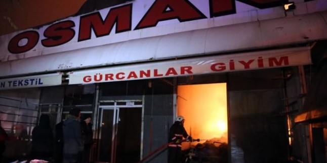 Ankara’da çıkan yangında 250 iş yeri kullanılamaz hale geldi